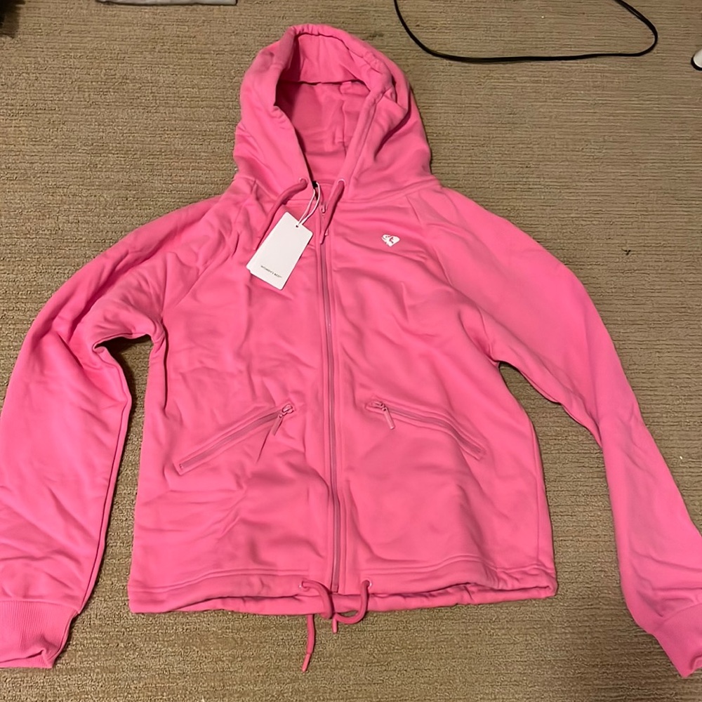 Women’s Best Pink Power Zip Up Hoodie , size small
